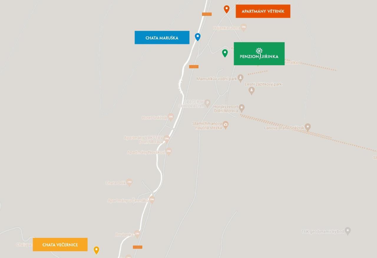Vetrnik Depandance Hotelu Jirinka Dolní Morava Exteriör bild